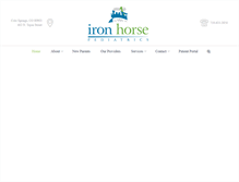 Tablet Screenshot of ironhorsepeds.com